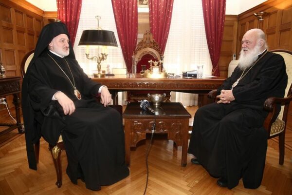 Με τον Αρχιεπίσκοπο Αμερικής θα έχει συνάντηση αύριο ο Αρχιεπίσκοπος Ιερώνυμος