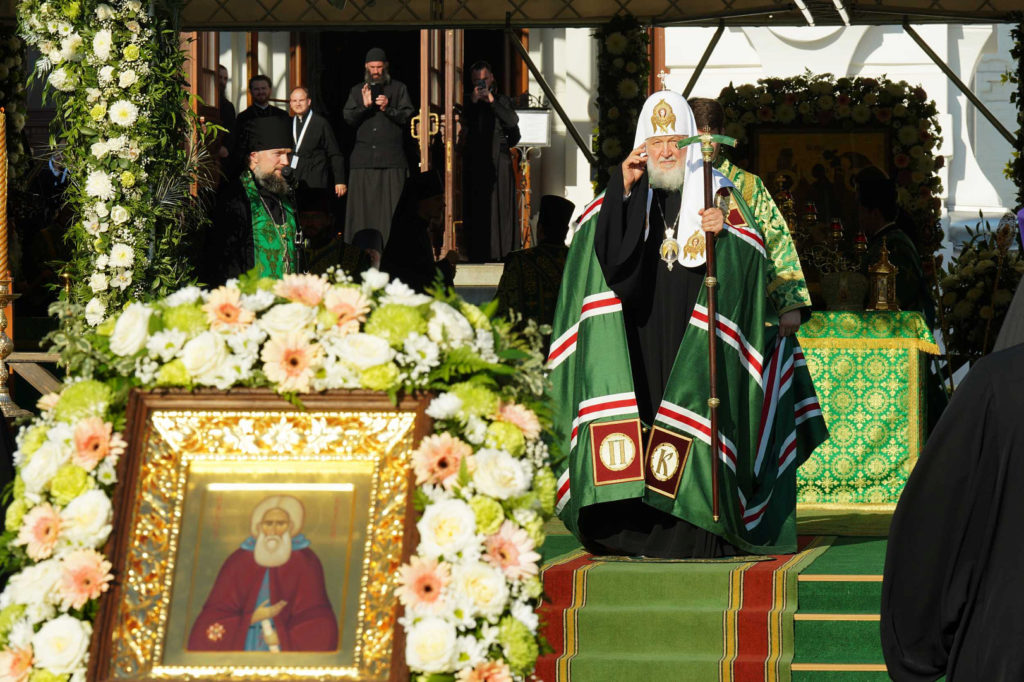 Ο Πατριάρχης Μόσχας στον εορτασμό εύρεσης των λειψάνων του Αγίου Σεργίου του Ραντονέζ (ΦΩΤΟ)