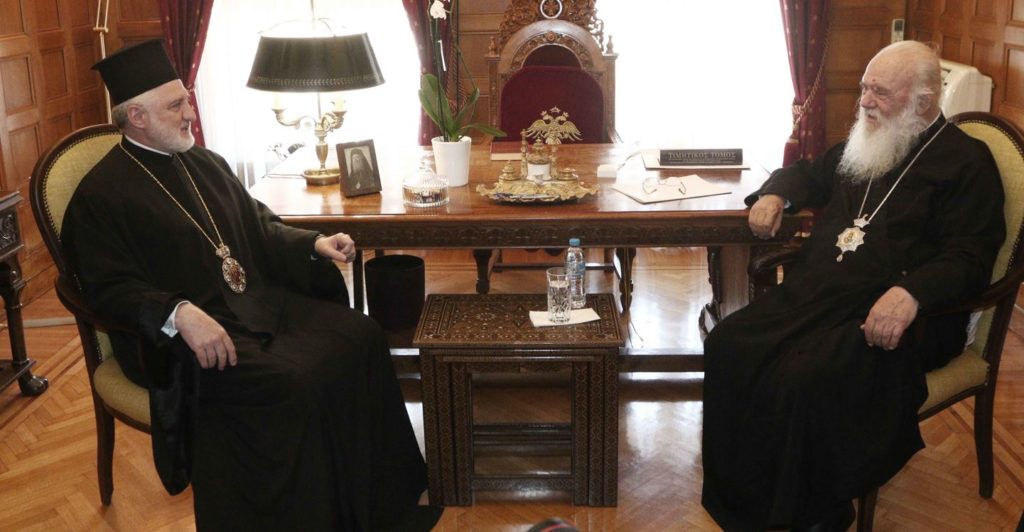Με τον Αρχιεπίσκοπο Αθηνών Ιερώνυμο συναντήθηκε ο Αμερικής Ελπιδοφόρος (ΦΩΤΟ)