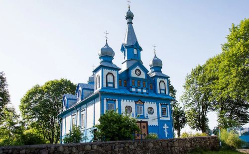 Купол церкви XVIII века в Беларуси загорелся от удара молнии