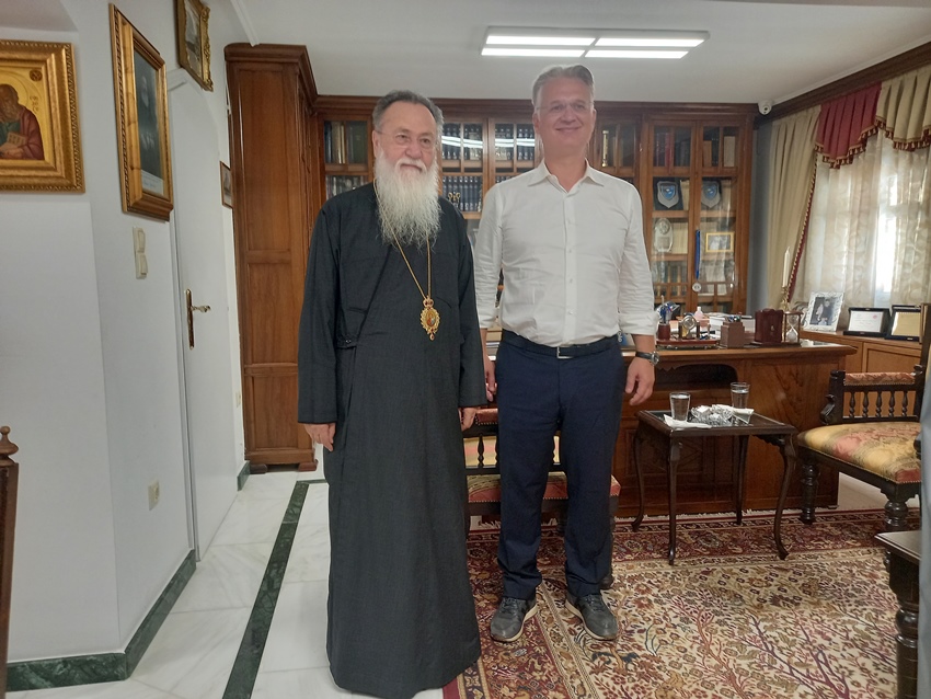 Ο Μητροπολίτης Κορίνθου είχε συνάντηση με τον υποψήφιο Περιφερειάρχη Πελοποννήσου Δημήτρη Πτωχό