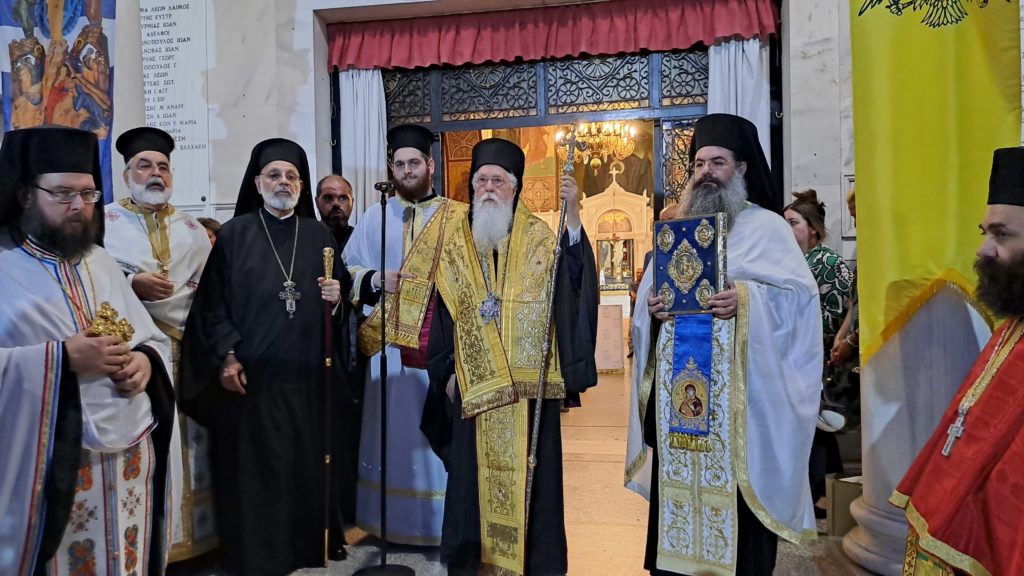 Ο Μητροπολίτης Λαοδικείας στον πανηγυρίζοντα Ι.Ναό Μεταμορφώσεως του Σωτήρος Κηφισιάς