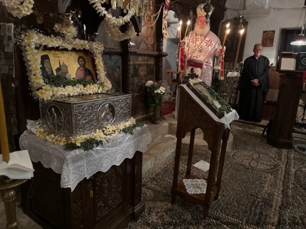 Με κατάνυξη η Αγρυπνία της εορτής της μνήμης του Οσίου Ιωσήφ Γεροντογιάννη στην Ιερά Μονή Καψά