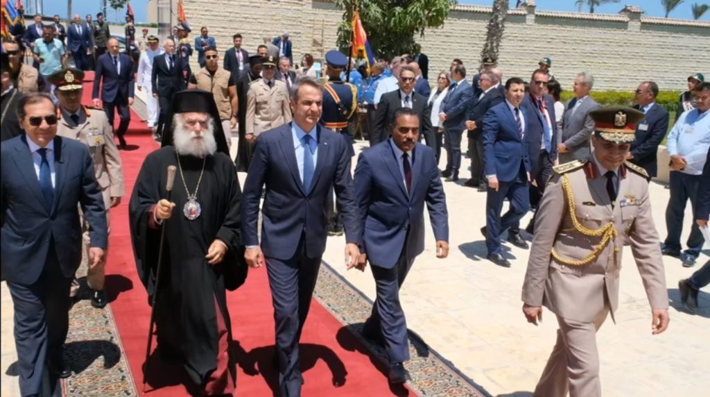 البابا ثيودروس يلتقي برئيس وزرراء اليونان في مصر