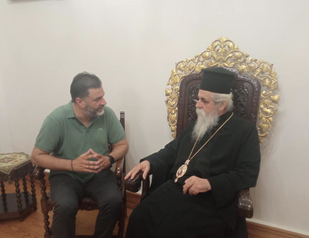 Στον Μητροπολίτη Ηλείας ο υποψήφιος Περιφερειάρχης Δυτικής Ελλάδας Σπύρος Σκιαδαρέσης