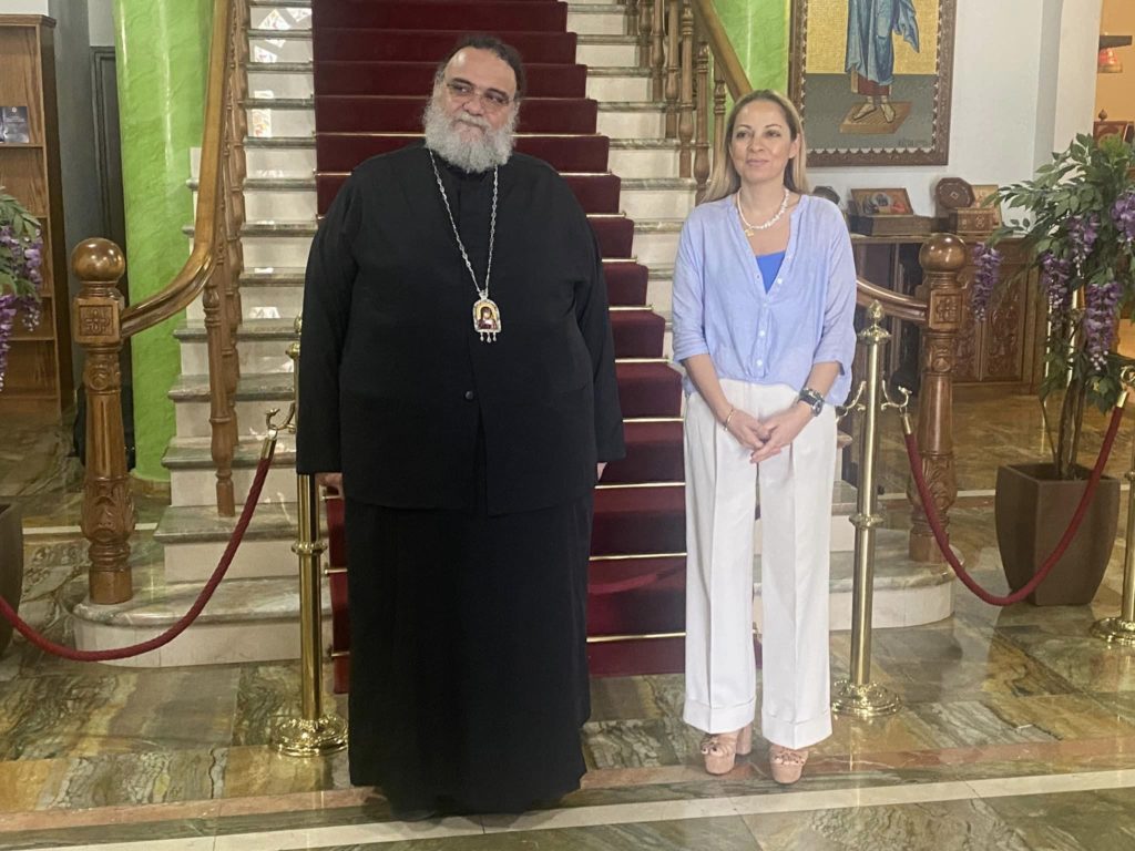 Επίσκεψη της Υπουργού Δικαιοσύνης και Δημοσίας Τάξεως στoν Μητροπολίτη Ταμασού