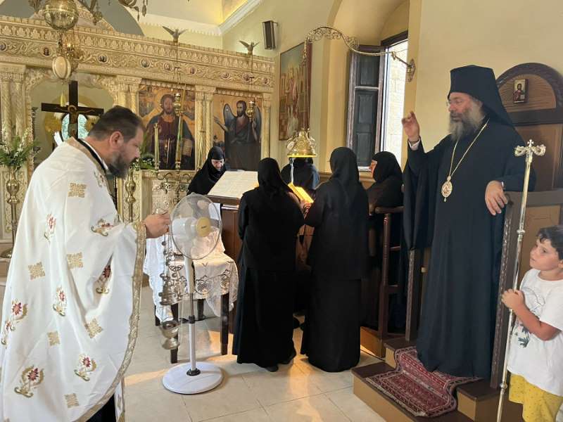 Ο Μητροπολίτης Ρεθύμνης στην Ιερά Μονή Κοιμήσεως της Θεοτόκου Χαλεβή