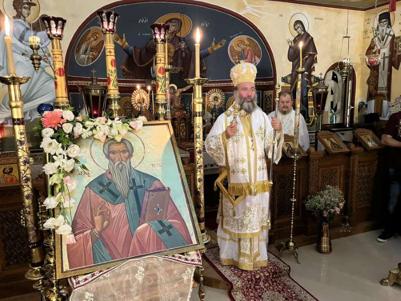 Πανηγύρισε το Επισκοπικό παρεκκλήσι του Αγίου Τίτου στην Ιερά Μητρόπολη Ρεθύμνης