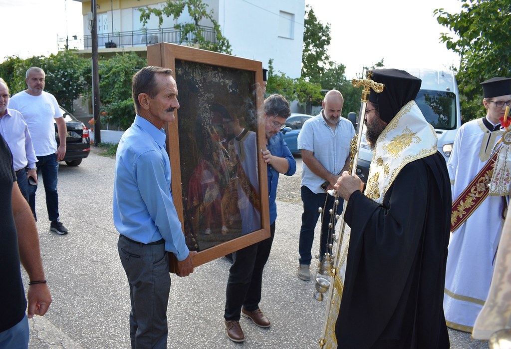 Υποδοχή Εικόνας της Θεοτόκου στη Νέα Πέτρα Ροδόπης