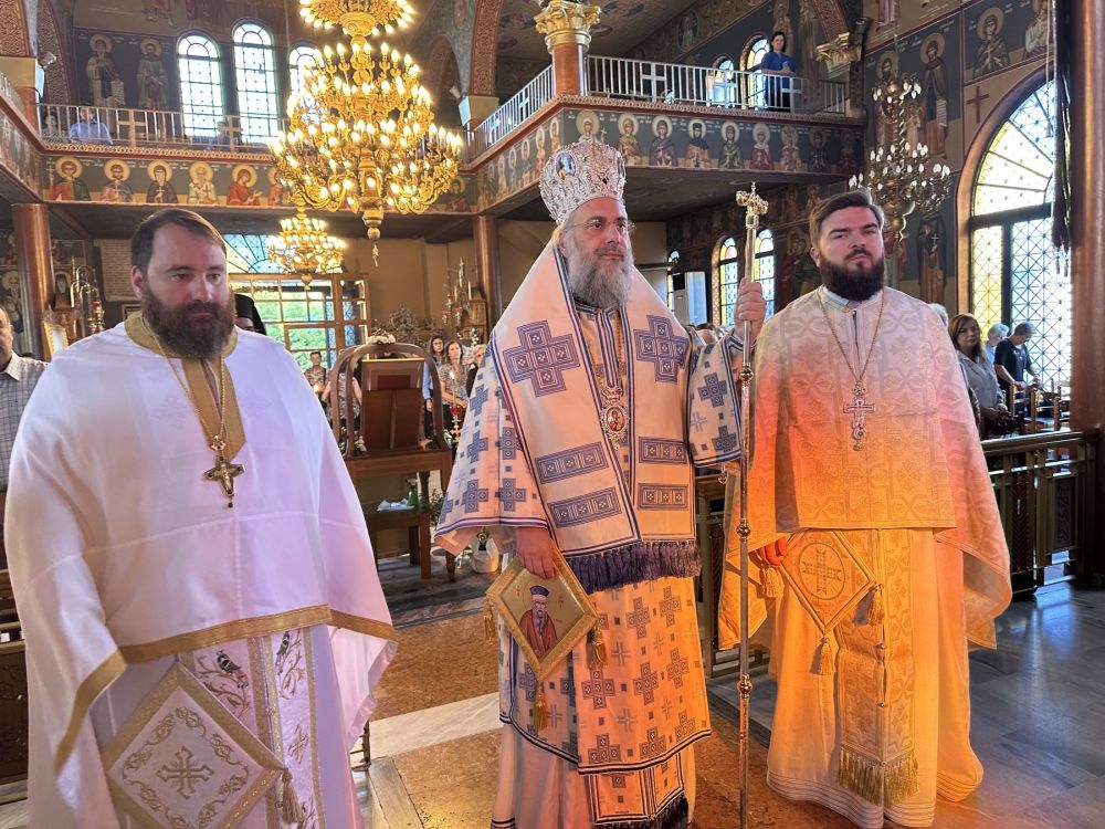 Ο Μητροπολίτης Τρίκκης στον πανηγυρίζοντα Ι.Ν. Αγίου Κοσμά του Αιτωλού Τρικάλων