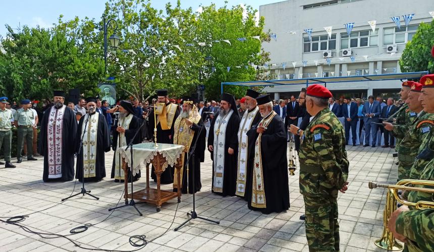 Ο Αρχιεπίσκοπος Κρήτης στην εκδήλωση μνήμης για τα 79 χρόνια από το 3ο Ολοκαύτωμα των Ανωγείων από τα ναζιστικά στρατεύματα