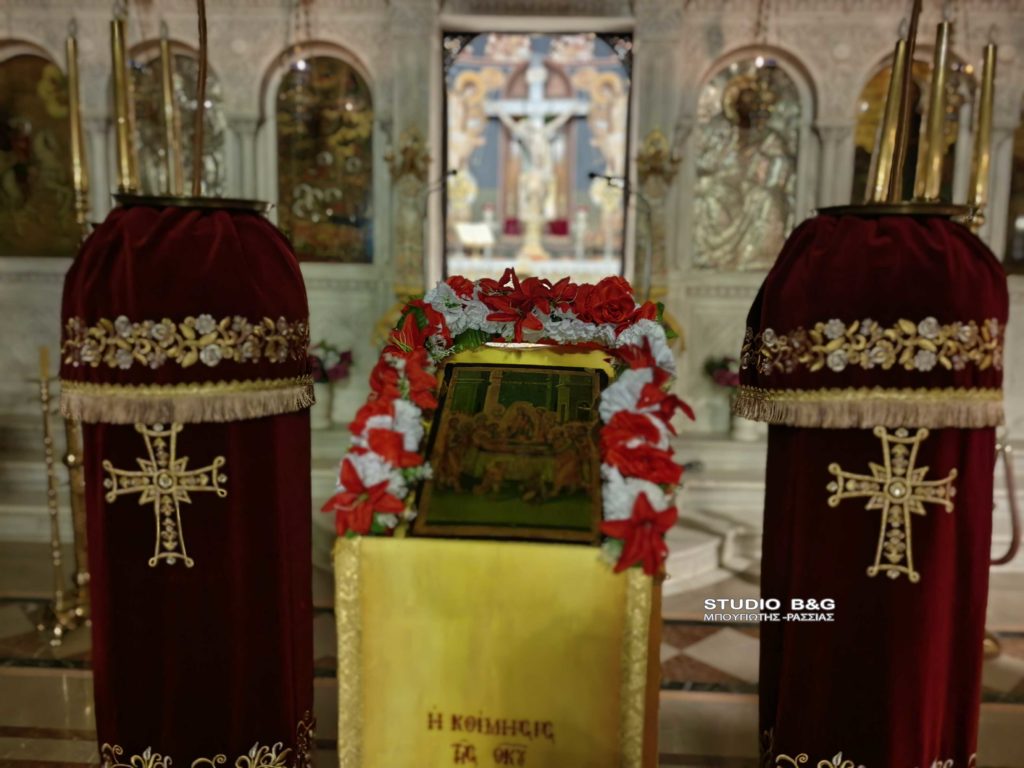 Αγρυπνία στην Ευαγγελίστρια στο Ναύπλιο