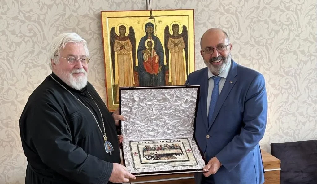 Συνάντηση Αρχιεπισκόπου Φινλανδίας με τον Πρέσβη της Παλαιστίνης