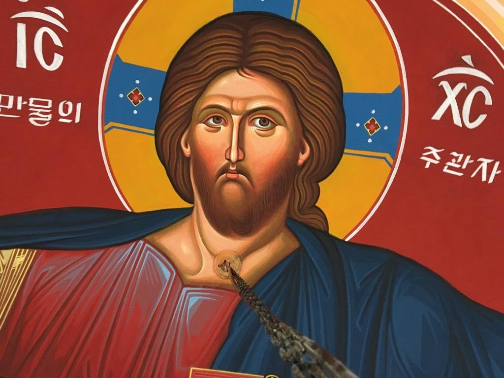 Η 3η εβδομάδα της αγιογράφησης του Ι.Ναού Κοιμήσεως της Θεοτόκου Jeonju