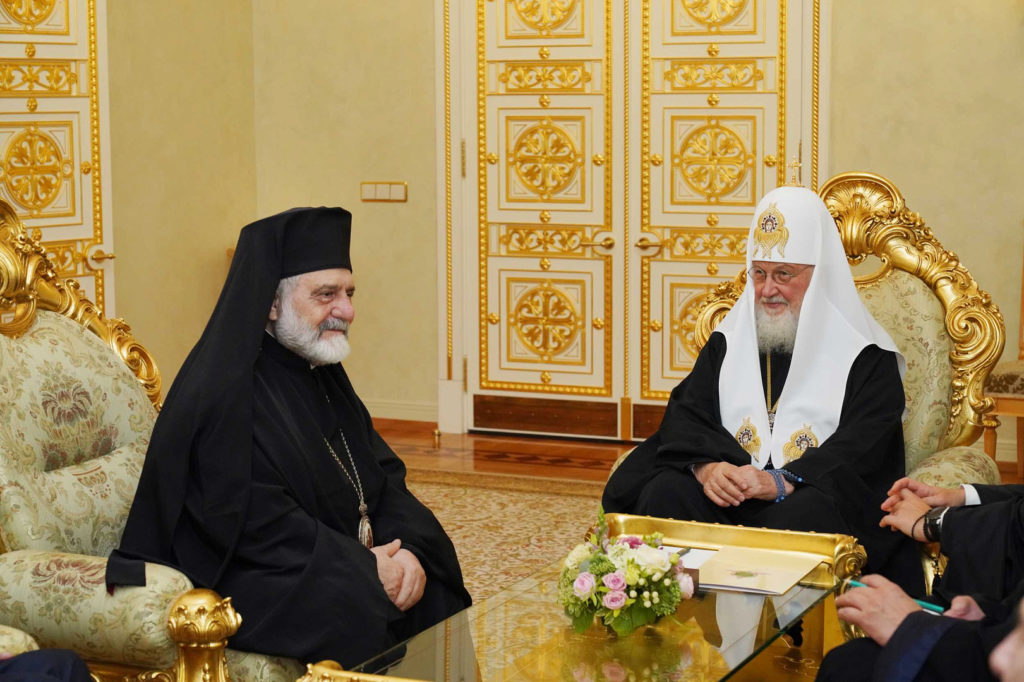 Συνάντηση Πατριάρχη Μόσχας με τον Μητροπολίτη Σάο Πάολο στο Κρεμλίνο