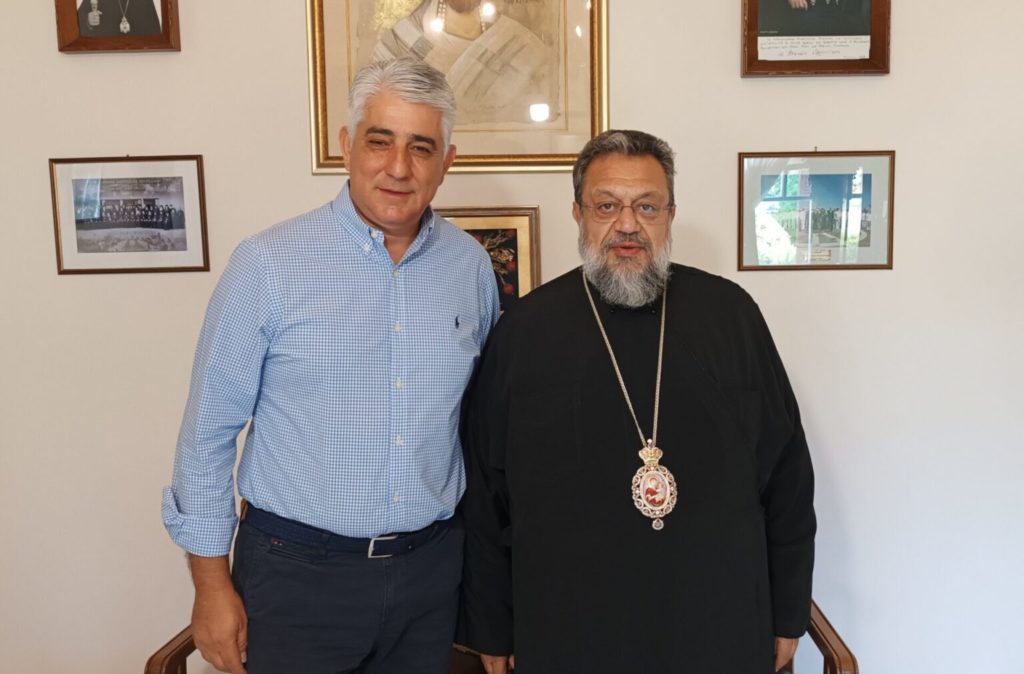 Στον Μητροπολίτη Μεσσηνίας ο υποψήφιος Δήμαρχος Πύλου-Νέστορος Δημήτρης Καφαντάρης