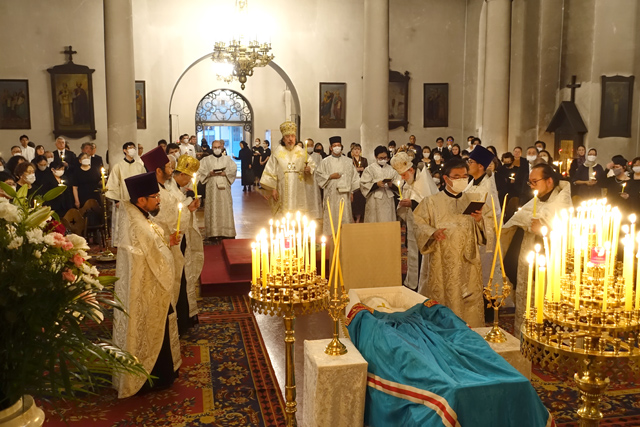 Η Εξόδιος Ακολουθία του μακαριστού Μητροπολίτη Τόκυο και πάσης Ιαπωνίας Δανιήλ