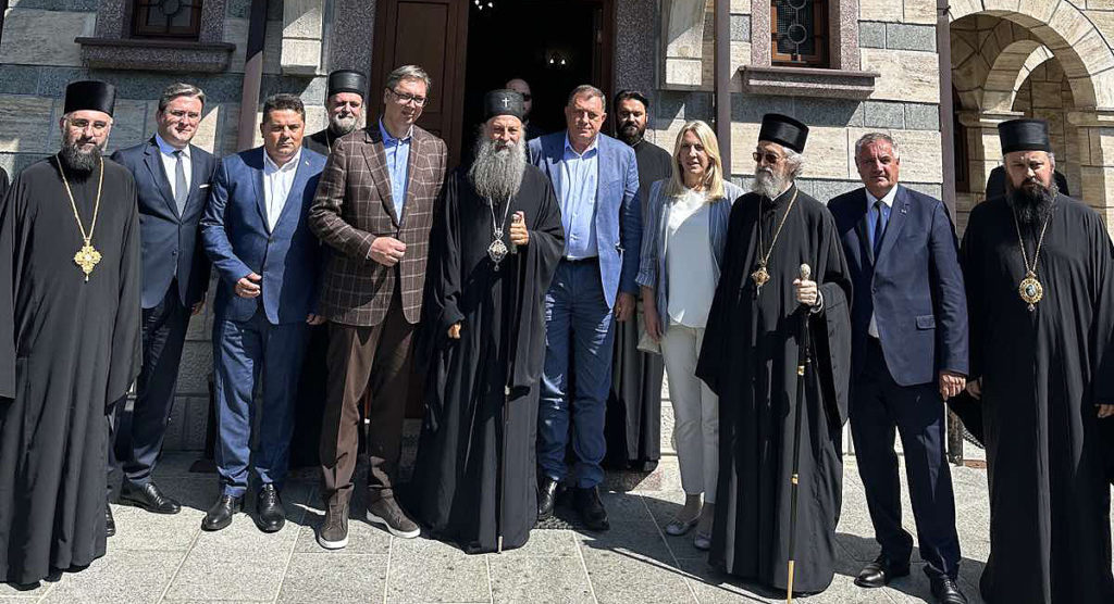 Στη μονή Οσόβιτσι συναντήθηκαν Πατριάρχης Σερβίας, Βούτσιτς, Ντόντικ