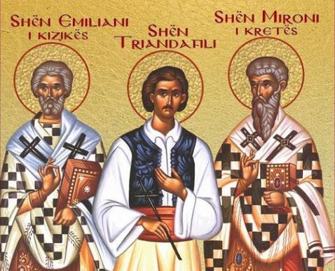 Omologjet Emiliani i Kizikës. Mironi i Kretës. Dëshmor i ri Triandafili