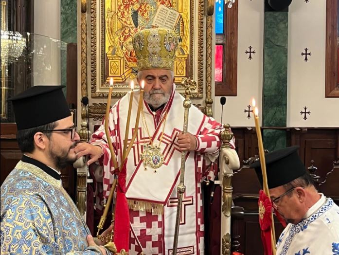 Ο Μητροπολίτης Γέρων Δέρκων στον Άγιο Γεώργιο Μακροχωρίου