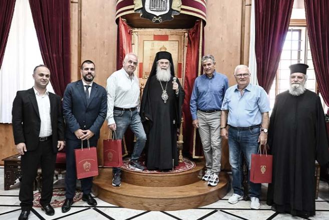 Αντιπροσωπεία της διοίκησης του ΠΑΟΚ στον Πατριάρχη Ιεροσολύμων