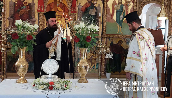 Απότμημα Ιερού Λειψάνου του Αγίου Θεοδώρου του Τήρωνος στην ομώνυμη Ενορία Σφενδυλίου