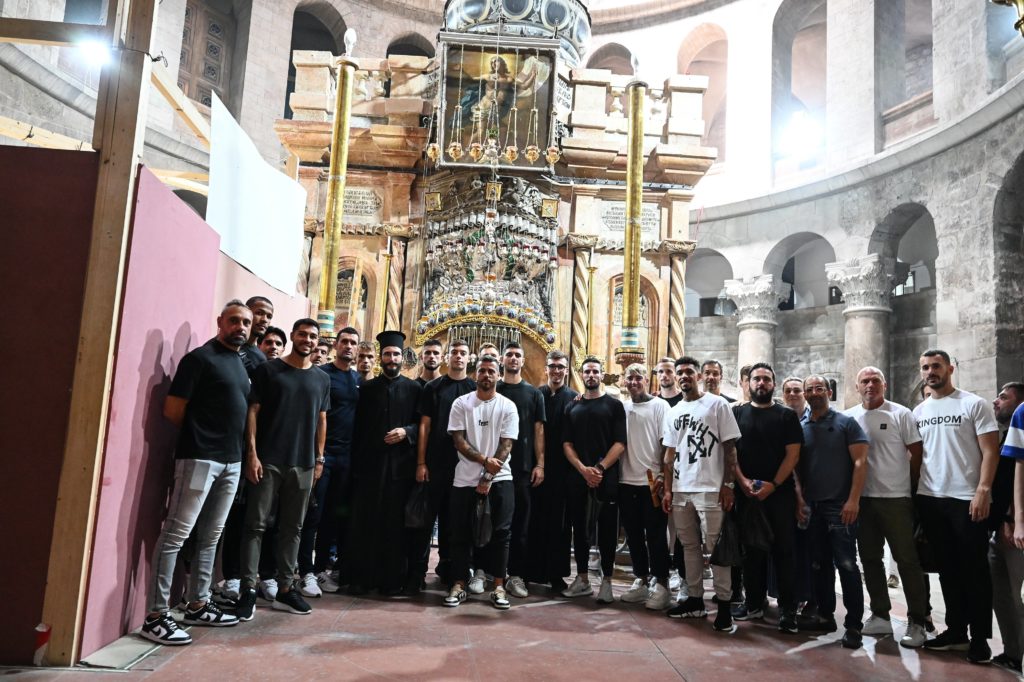 Στον Πανάγιο Τάφο αντιπροσωπεία της ποδοσφαιρικής ομάδας του ΠΑΟΚ