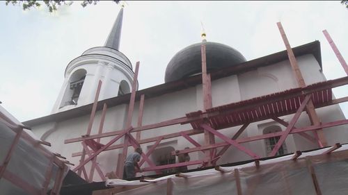 Началась реставрация Успенского собора в Святогорском монастыре