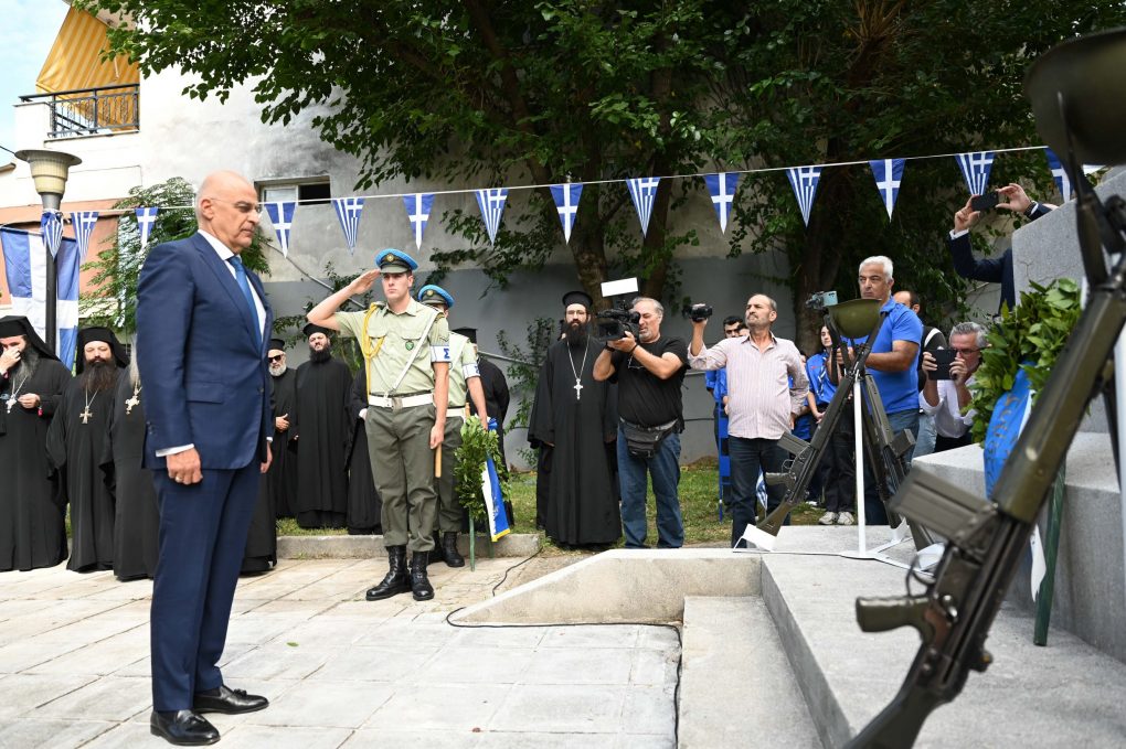 Ο Νίκος Δένδιας στις εκδηλώσεις μνήμης για τη Σφαγή του δραμινού λαού από τα βουλγαρικά στρατεύματα