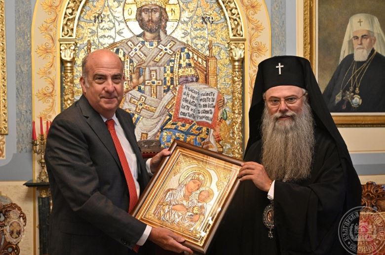 Ο Μητροπολίτης Φιλιππούπολης υποδέχθηκε τον Πρέσβη των ΗΠΑ στη Βουλγαρία