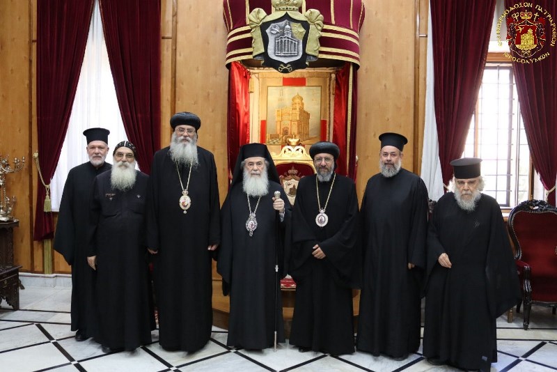 Συνάντηση του Πατριάρχη Ιεροσολύμων με εκπροσώπους της Κοπτικής Εκκλησίας