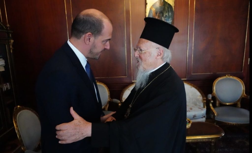 ‎صاحب القداسة يستقبل موفد الحكومة اليونانية
