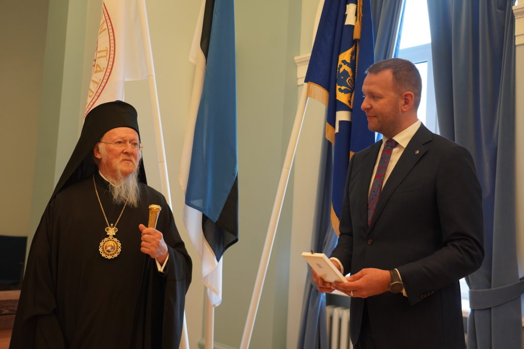 Συνάντηση Οικουμενικού Πατριάρχη με τον υπουργό Εσωτερικών της Εσθονίας