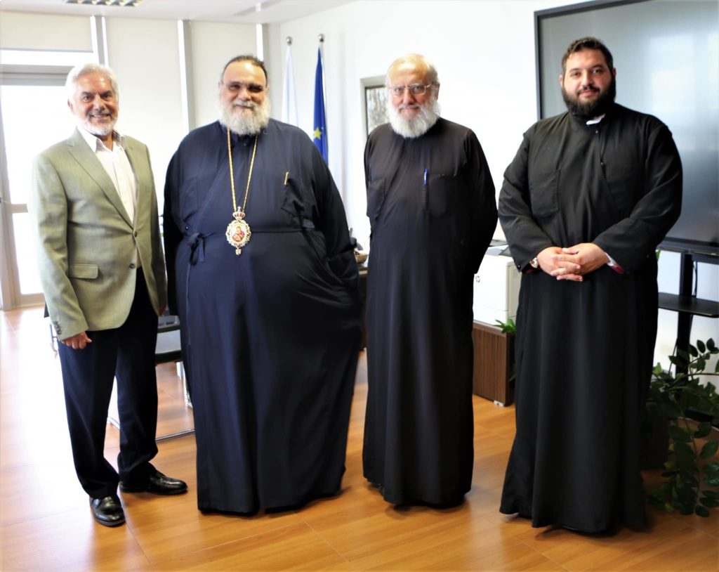 Συνάντηση Μητροπολίτη Ταμασού με τον Πρύτανη του Ανοικτού Πανεπιστημίου Κύπρου
