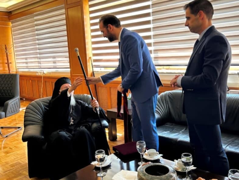 البطريرك المسكوني في مقر الوحدة الإقليمية في إيليا