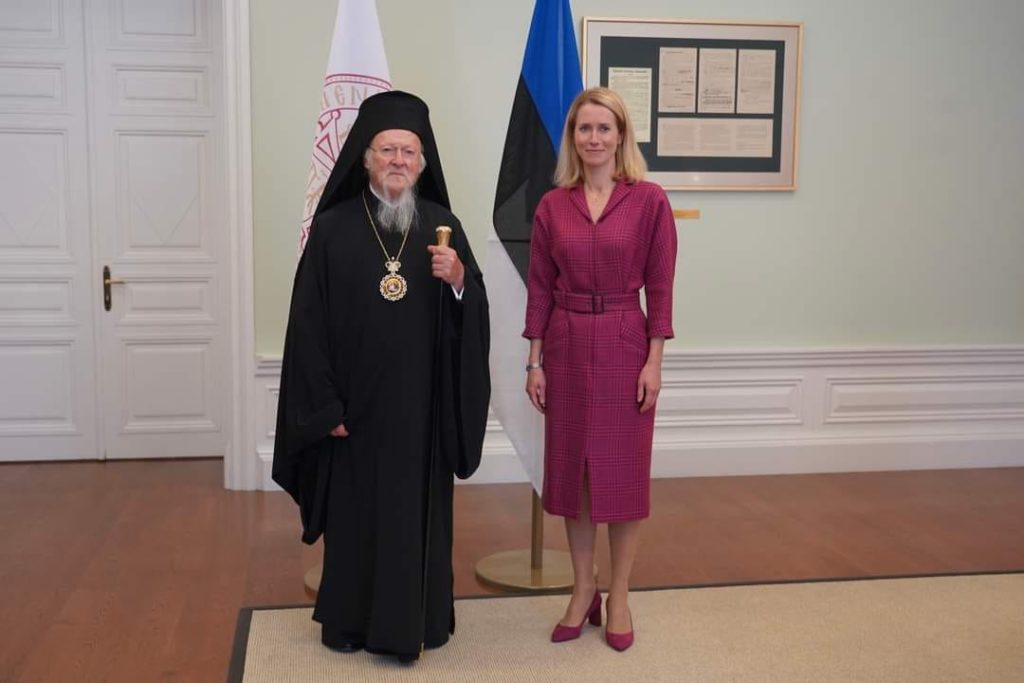 ‎صاحب القداسة يزور سيادة رئيسة وزراء استونيا
