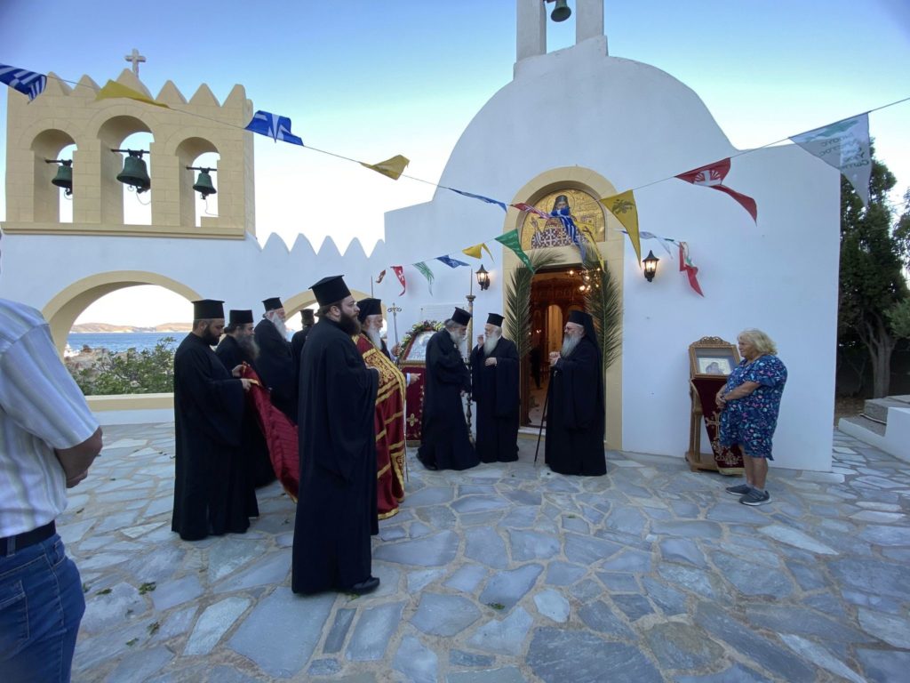 Ο Μητροπολίτης Λήμνου στον εορτασμό του Αγίου Εθνοϊερομάρτυρος Πλάτωνος του Πατμίου