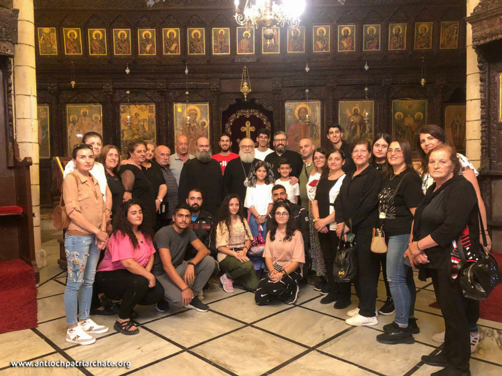 البطريرك يلتقي مع رحلة قادمة من حقل العزيمة، الضنية، لبنان