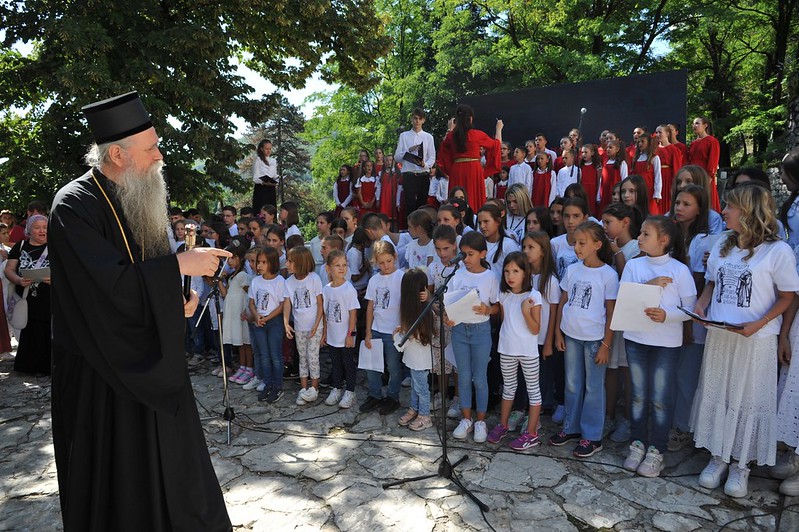 Ο Μητροπολίτης Μαυροβουνίου στην Ορθόδοξη Παιδική Συνέλευση στην Ιερά Μονή Τσέτινιε