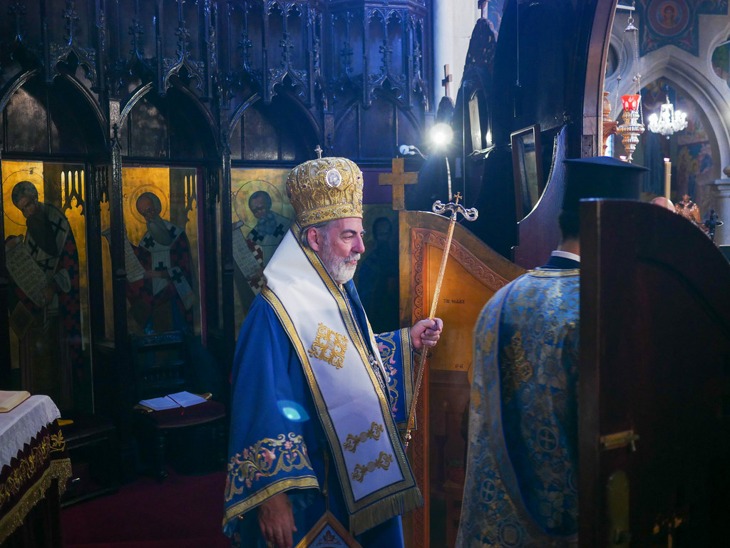 Ο Αρχιεπίσκοπος Θυατείρων στον Ι.Ν. Γενεσίου της Θεοτόκου στο Camberwell