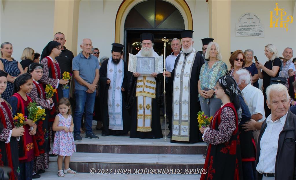 Υποδοχή της Παναγίας της Ροβέλιστας στο Κομπότι Άρτης