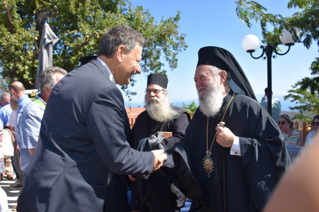 Ο Χαλκίδος Χρυσόστομος στον εγκαινιασμό επαναλειτουργίας του Δασικού χωριού Παπάδων