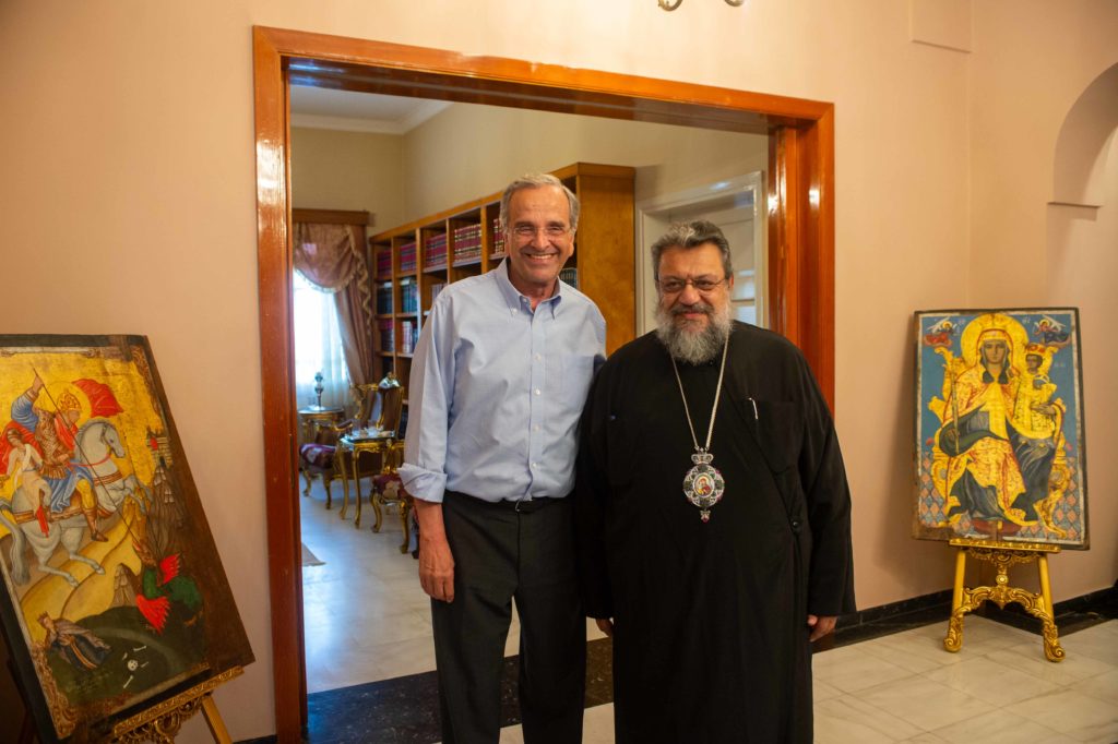 Επίσκεψη του πρώην Πρωθυπουργού Αντώνη Σαμαρά στην Ιερά Μητρόπολη Μεσσηνίας