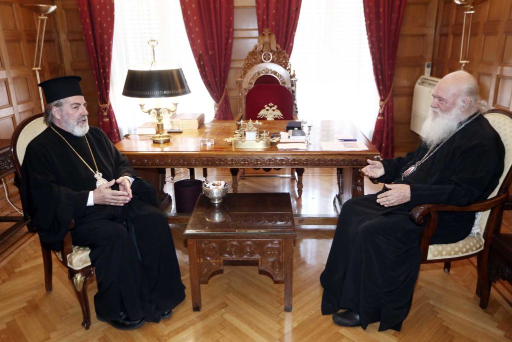 Συνάντηση Αρχιεπισκόπου Ιερώνυμου με τον Θυατείρων Νικήτα