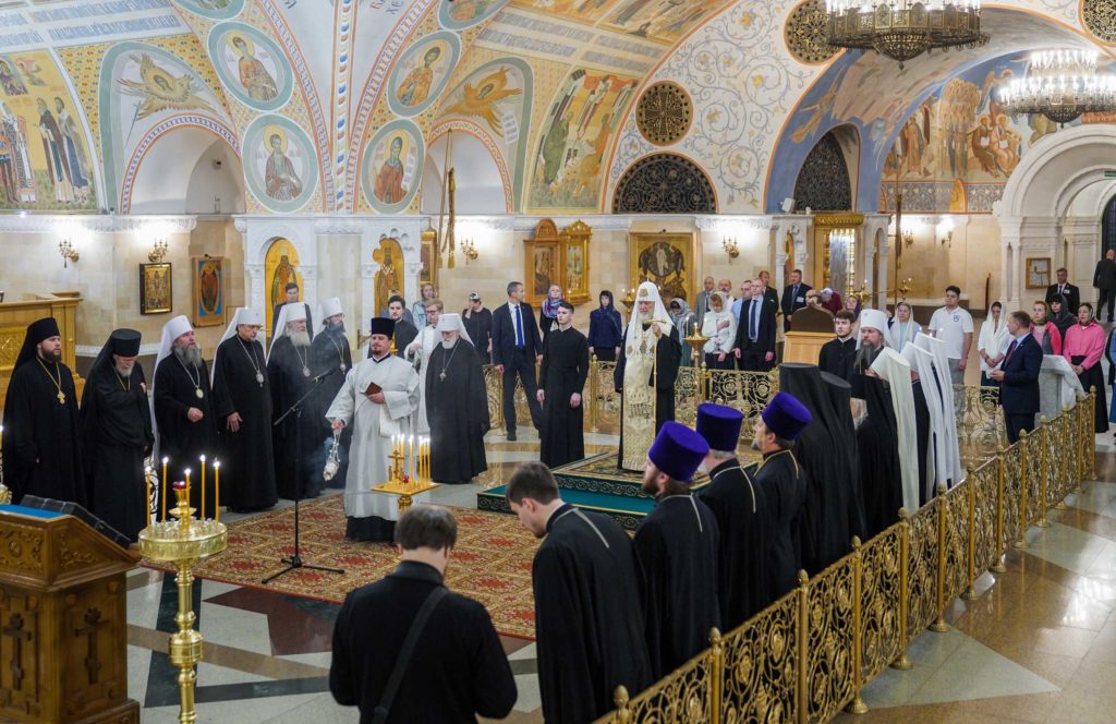 В 45-ю годовщину преставления митрополита Ленинградского и Новгородского Никодима (Ротова) Святейший Патриарх Кирилл совершил заупокойную литию