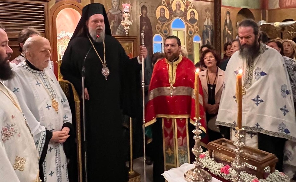 Mήνυμα κατά της βίας από τον Μητροπολίτη Νέας Ιωνίας Γαβριήλ στον Μέγα Εσπερινό της Παναγίας Βηματάρισσας