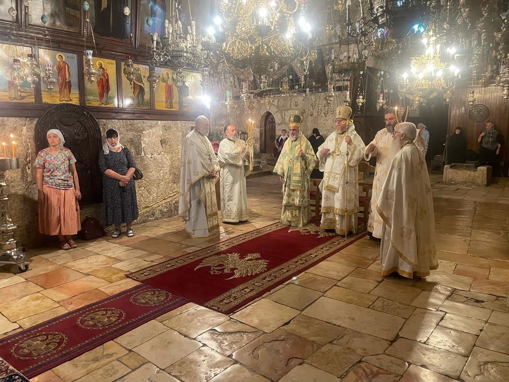იერუსალიმისა და რუსეთის ეკლესიების იერარქებმა გეთსიმანიაში ღვთისმშობლის საფლავზე ღვთისმსახურება აღასრულეს