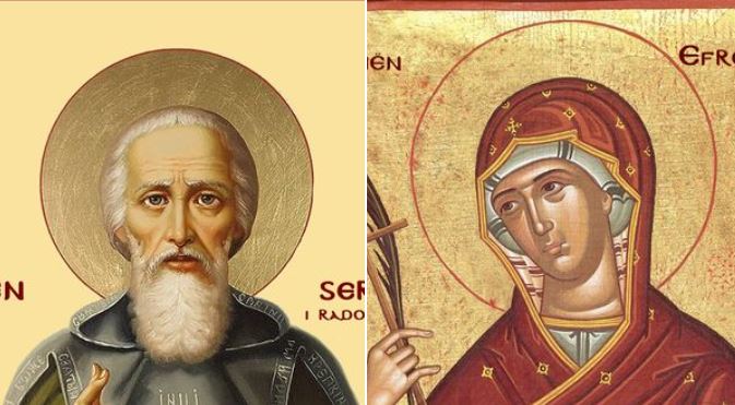 Oshënare Efrosina dhe Pafnuti, ati i saj. Oshënar Sergji në Radonezh. Efrosina e Suzdalit