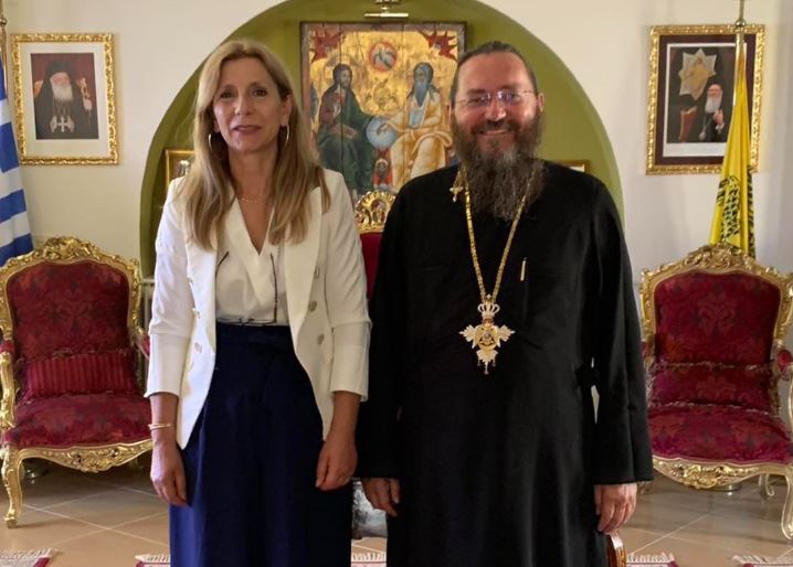 Ο Μητροπολίτης Βαρθολομαίος υποδέχθηκε την Προϊσταμένη της Δευτεροβάθμιας Εκπαίδευσης νομού Κιλκίς