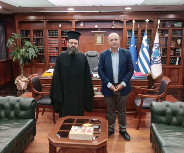 Συνάντηση του Μητροπολίτη Μαρωνείας με τον Υπουργό Προστασίας του Πολίτη